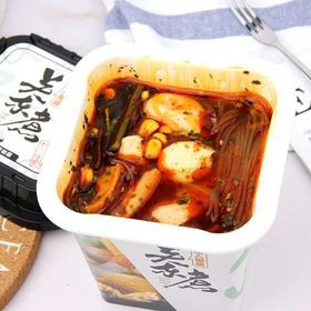 [ Cực ngon ] Combo 2 hộp Lẩu Cốc Viên Hải Sản Full Topping - Hộp 154gr