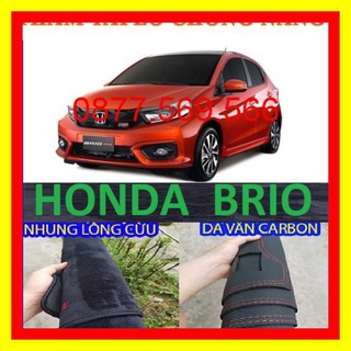 THẢM TAPLO HONDA BRIO 2021-2020-2019-2018-2017-2016-2010-DA VÂN CARBON-NHUNG LÔNG CỪU