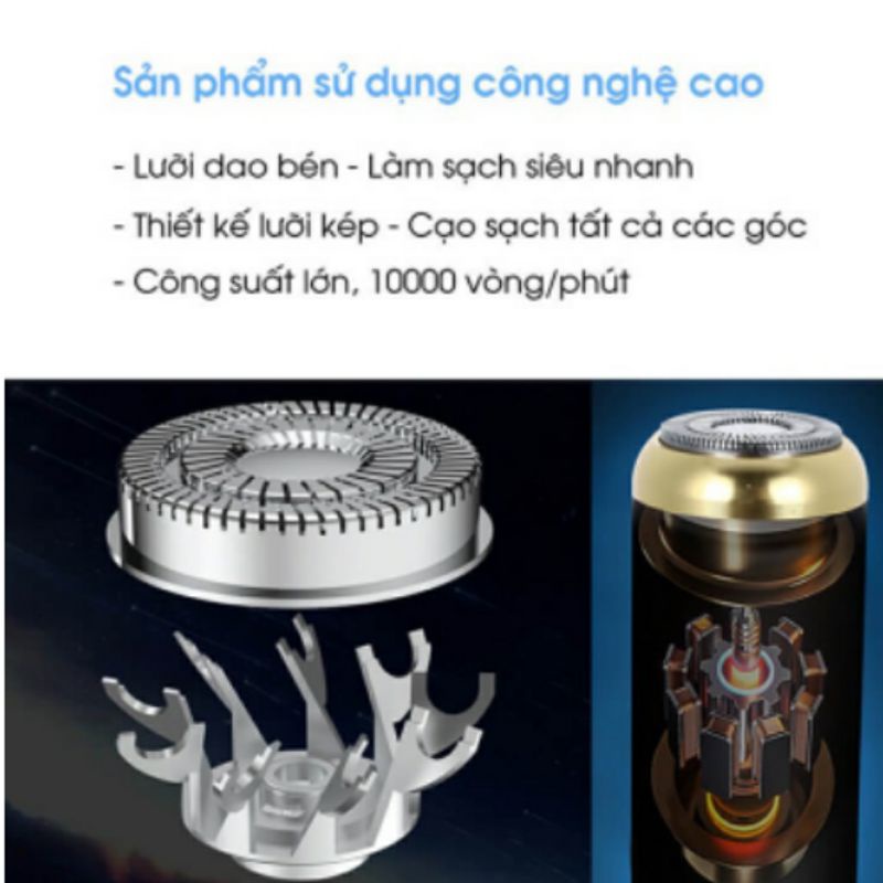Máy cạo râu mini sạc USB, Máy cạo lông unisex đa năng cạo sạch cạo nhanh, Nhỏ Gọn, Tiện Lợi
