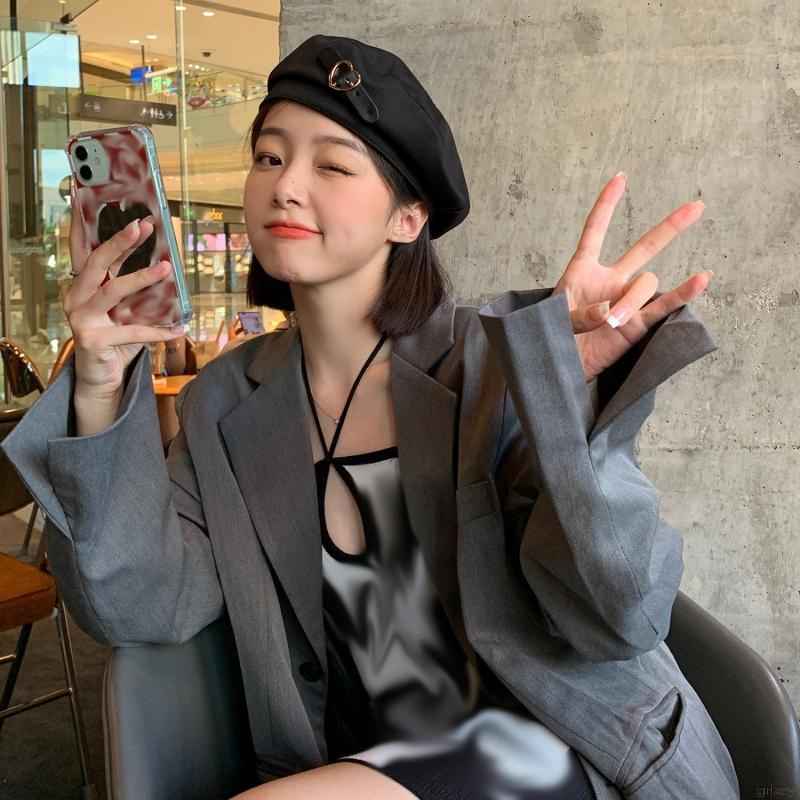 Mũ beret phong cách Hàn Quốc thời trang dành cho nữ