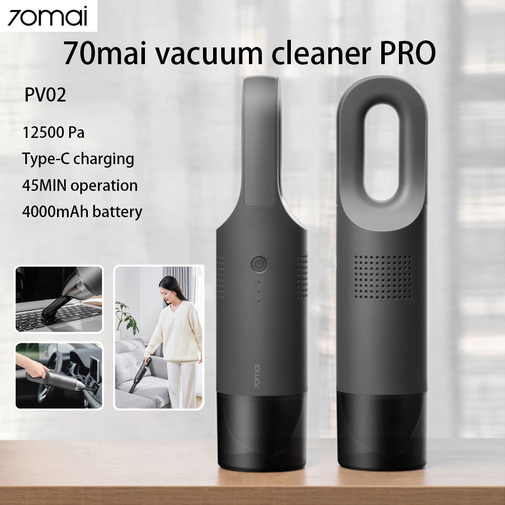 Máy Hút Bụi mini Cầm Tay Xiaomi 70mai / Lydsto Pro PV02 12500 Pa / 16000Pa