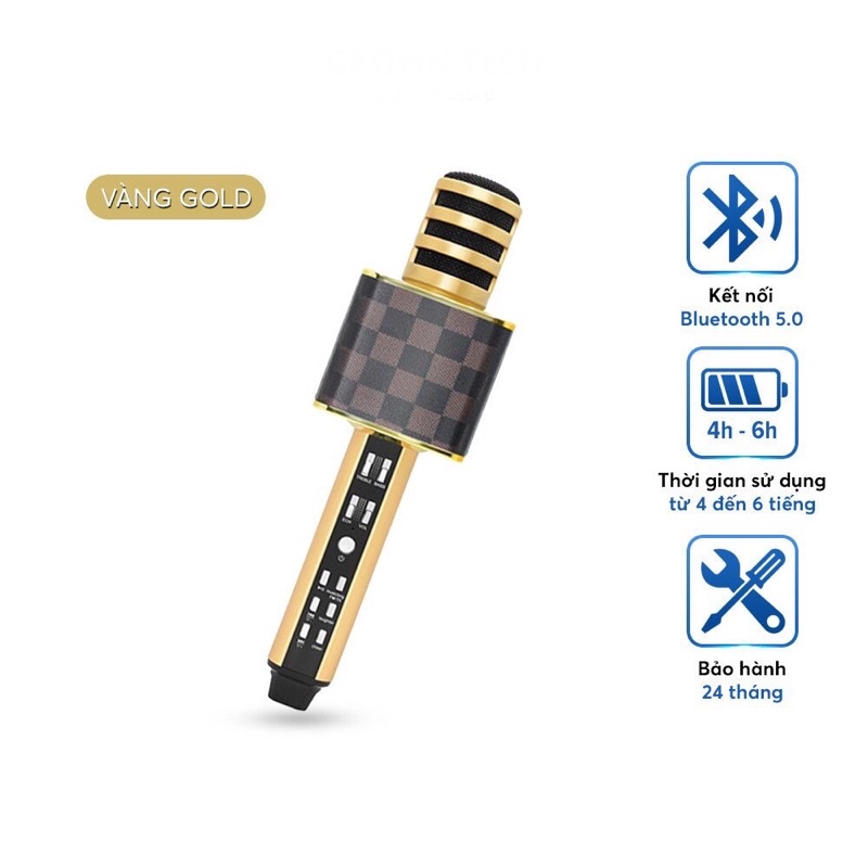 [LOẠI CAO CẤP] Micro Karaoke SD18 Không Dây Kết Nối Bluetooth Hát Siêu Hay 2906linh