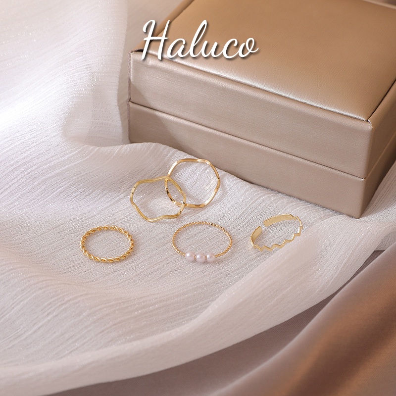 Set nhẫn nữ cá tính thời trang phong cách Hàn Quốc Haluco.accessories NN05