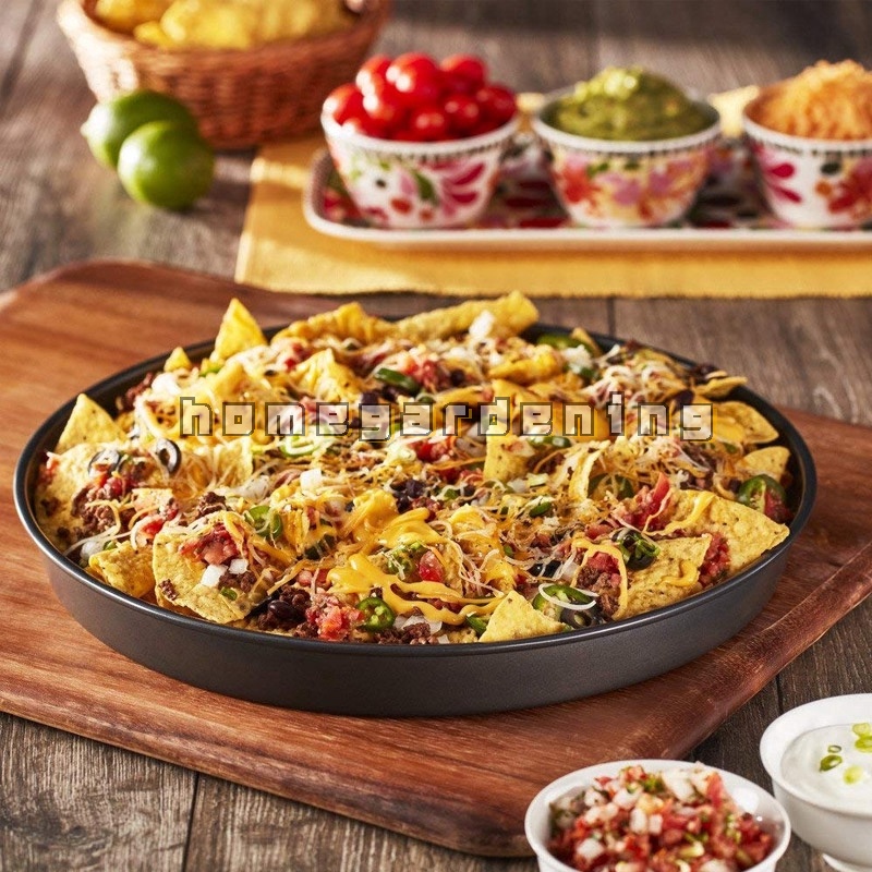 Khay Đựng Nướng Bánh Pizza Chuyên Dụng Chống Dính Hình Tròn 6 / 7 / 8 / 9 Inch