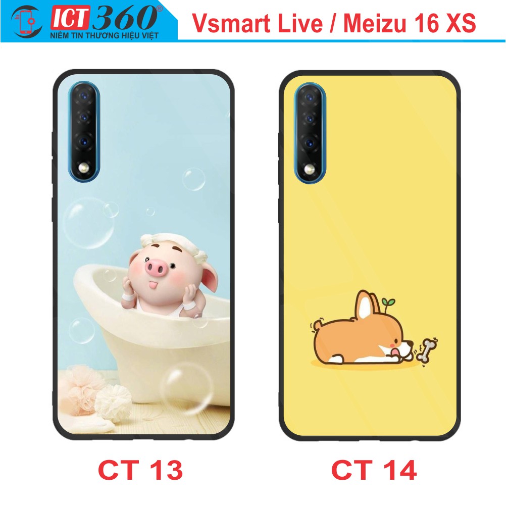 Ốp Lưng Kính  VSMART LIVE/ MEIZU 16 XS  - In Theo Yêu Cầu - Hình 3D