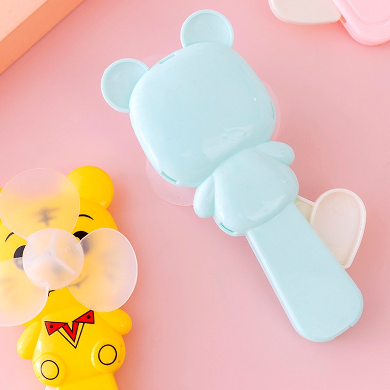 Quạt Cầm Tay mini Hình Hoạt Hình Dễ Thương Có Thể Gấp Gọn YKD