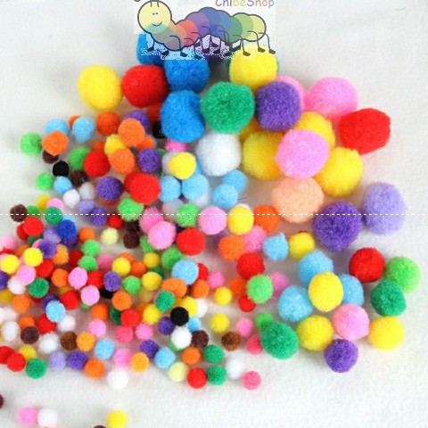 Pom pom bông loại to 5cm