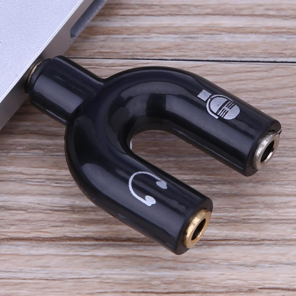 [COD]DS♦Jack cắm âm thanh stereo 3,5 mm Tai nghe Tai nghe Bộ chuyển đổi 2 chiều U Splitter