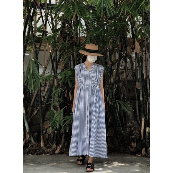 Đầm sọc cotton