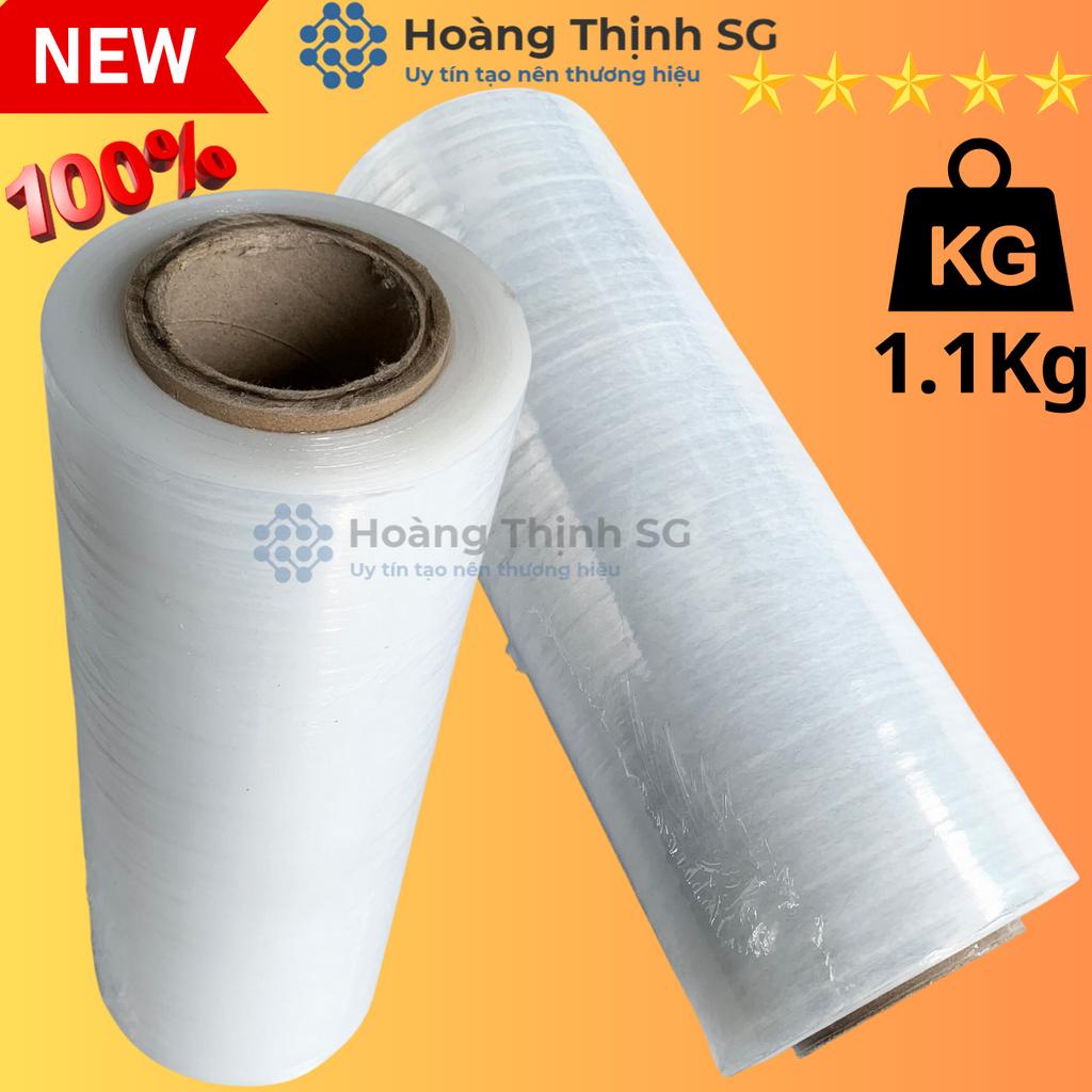 Màng PE khổ 25cm-50cm, 1.1kg - 2kg, màng co quấn pallet bọc hàng hóa, quấn bụng giảm béo - Hoàng Thịnh SG