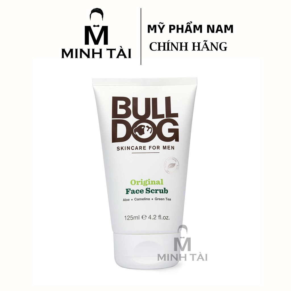 Tẩy Tế Bào Chết Da Mặt Cho Nam BULLDOG Original Face Scrub - 125ml - Hàng Chính Hãng