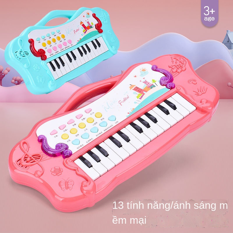 VĐồ chơi điện tử giáo dục sớm đàn piano 15 phím dành cho người mới bắt đầu trẻ em âm nhạc giác ngộ bé