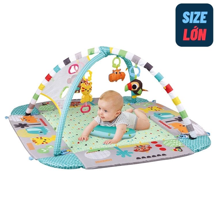 Thảm chơi thông minh MENGGA 3in1 kích thích giác quan, vận động tư duy cho bé, chứng nhận CE Châu Âu