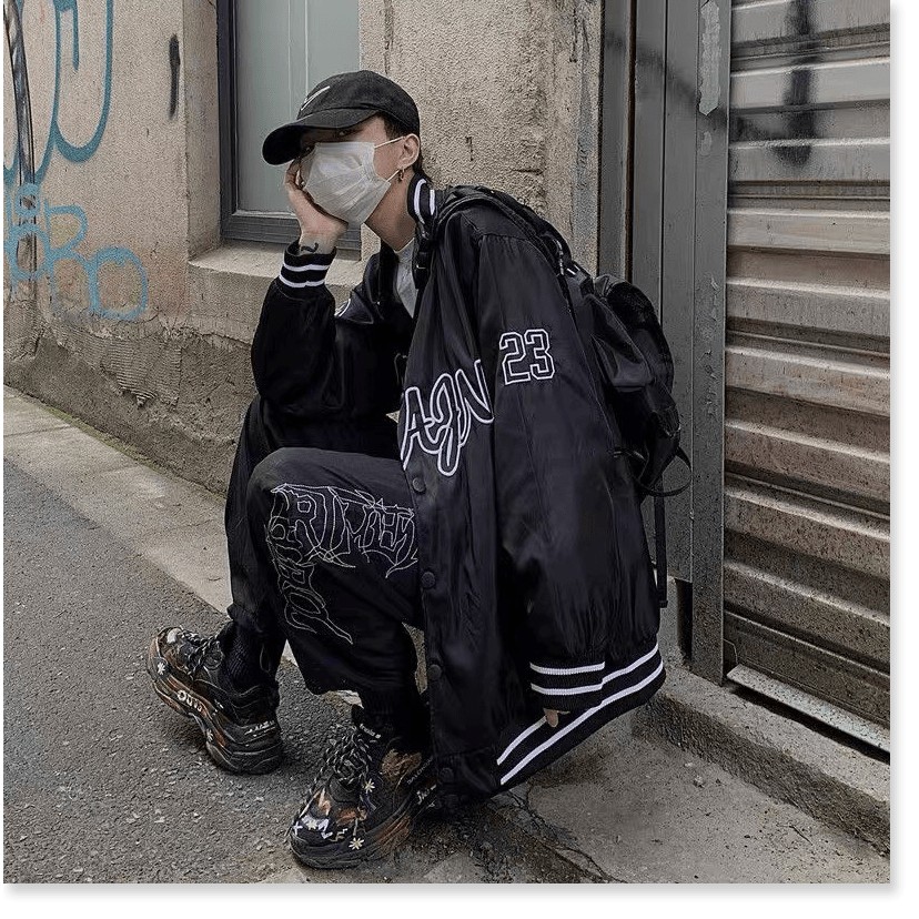 Áo Khoác Dù Bomber Nữ IN Chữ Nỗi 23 ARNP Cao Cấp Thời Trang Super Fashion