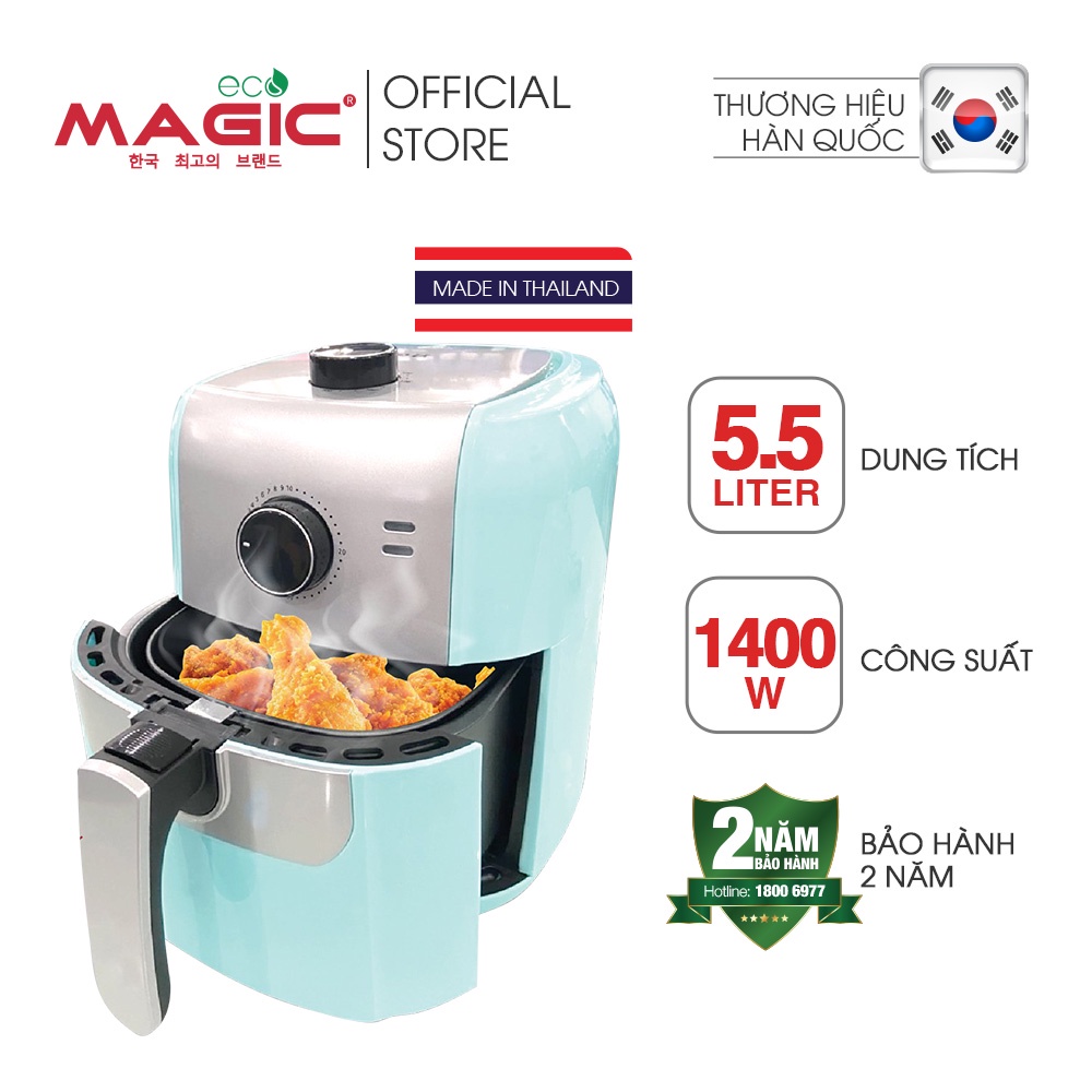 Nồi chiên nướng không dầu Magic Eco AC-101 5.5L, bảo hành chính hãng