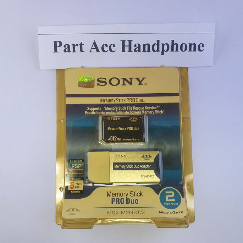 Sony ericsson stick pro duo Memory 512mb