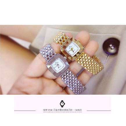 Đồng Hồ Nữ BEE SISTER 1197 Mặt Vuông Chính Hãng