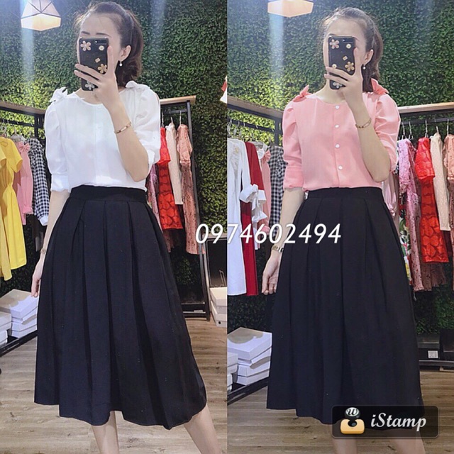 Chân váy xếp li hàng đặt riêng