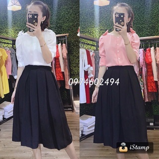 Chân váy xếp li hàng đặt riêng