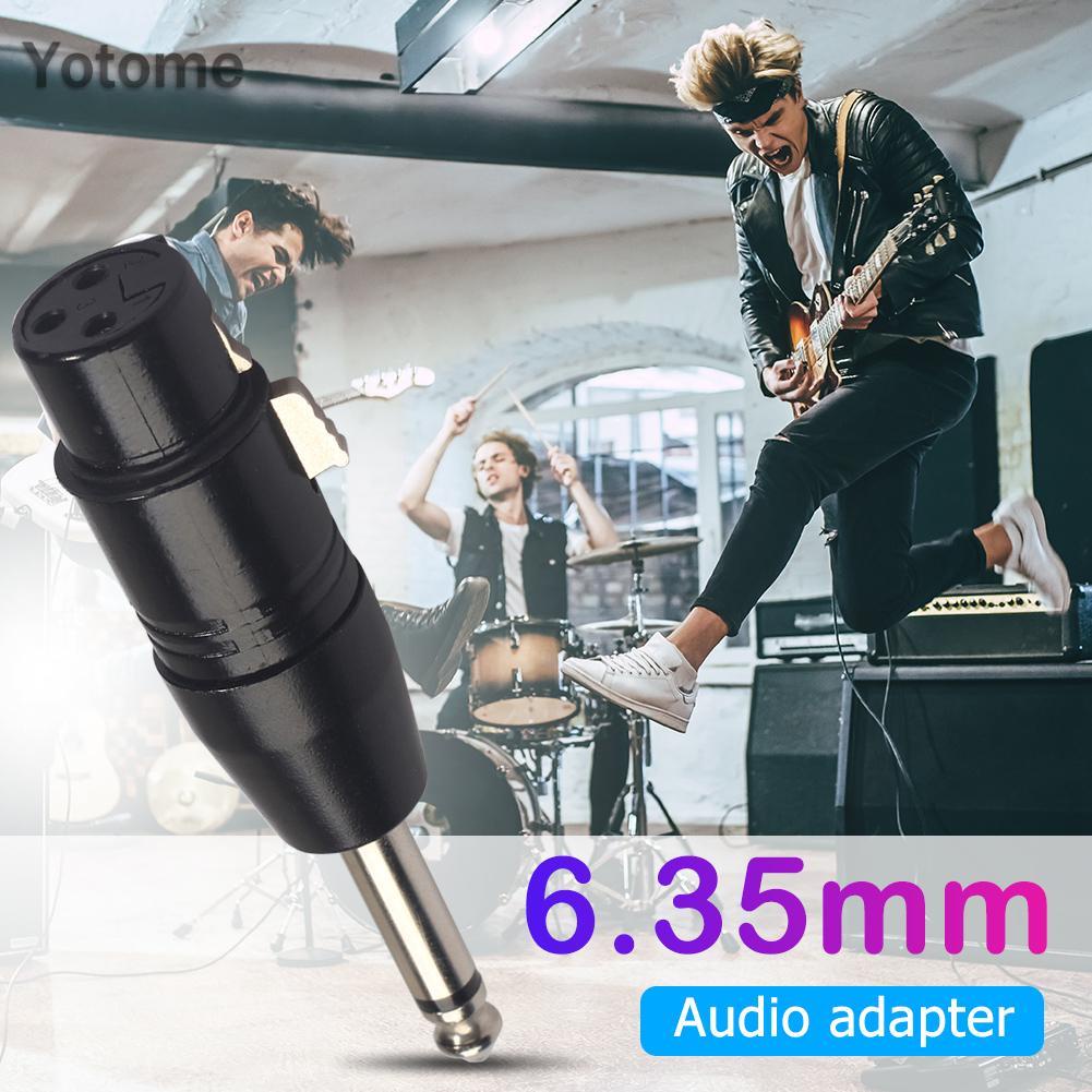 Đầu Chuyển Đổi Âm Thanh Từ Giắc Cắm 6.35mm Mono Male Sang Xlr 3pin Female