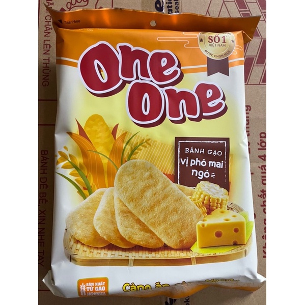 Bánh gạo One One vị phô mai ngô gold gói 118g