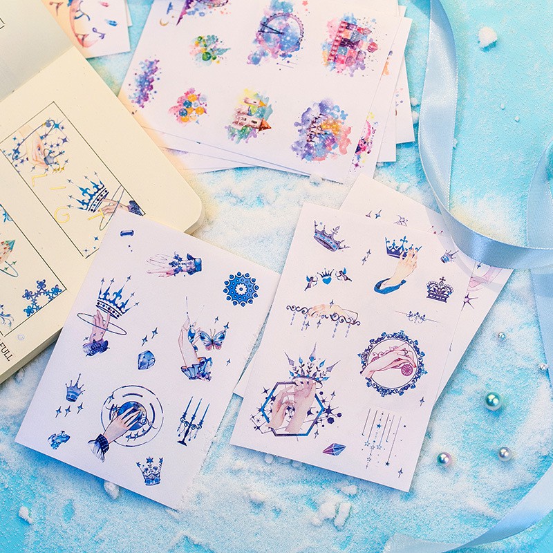 Set 6 tờ sticker trang trí planner STG081