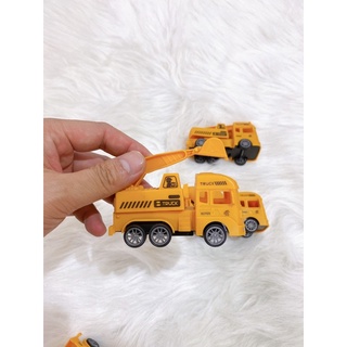 Bộ 4 Xe Công Trình Chạy Đà Cót Cho Bé