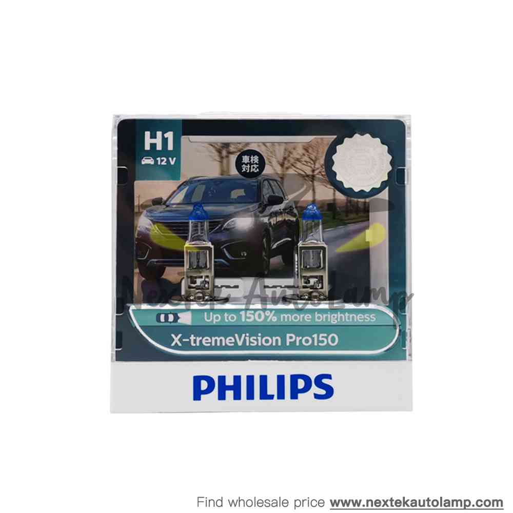 Philips Xtreme Vision Pro150 H1 H4 H7 H11 HB3 HB4 HIR2 +150% Đèn Pha Halogen ô Tô Sáng Hơn Ánh Sáng Vàng 3600K