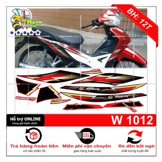 Ten rời xe wave S 110 mẫu zin đỏ đen