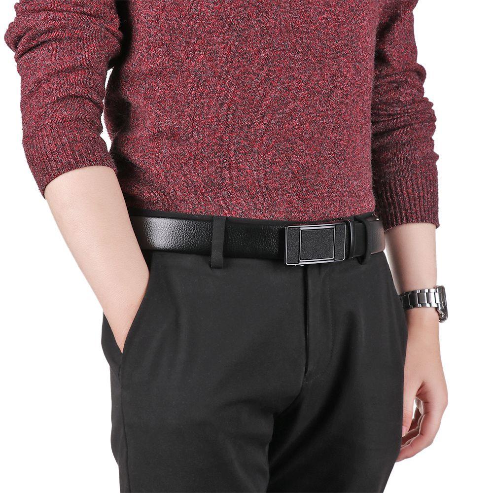 Thắt Lưng Khóa Tự Động Thiết Kế Đơn Giản Phong Cách Doanh Nhân