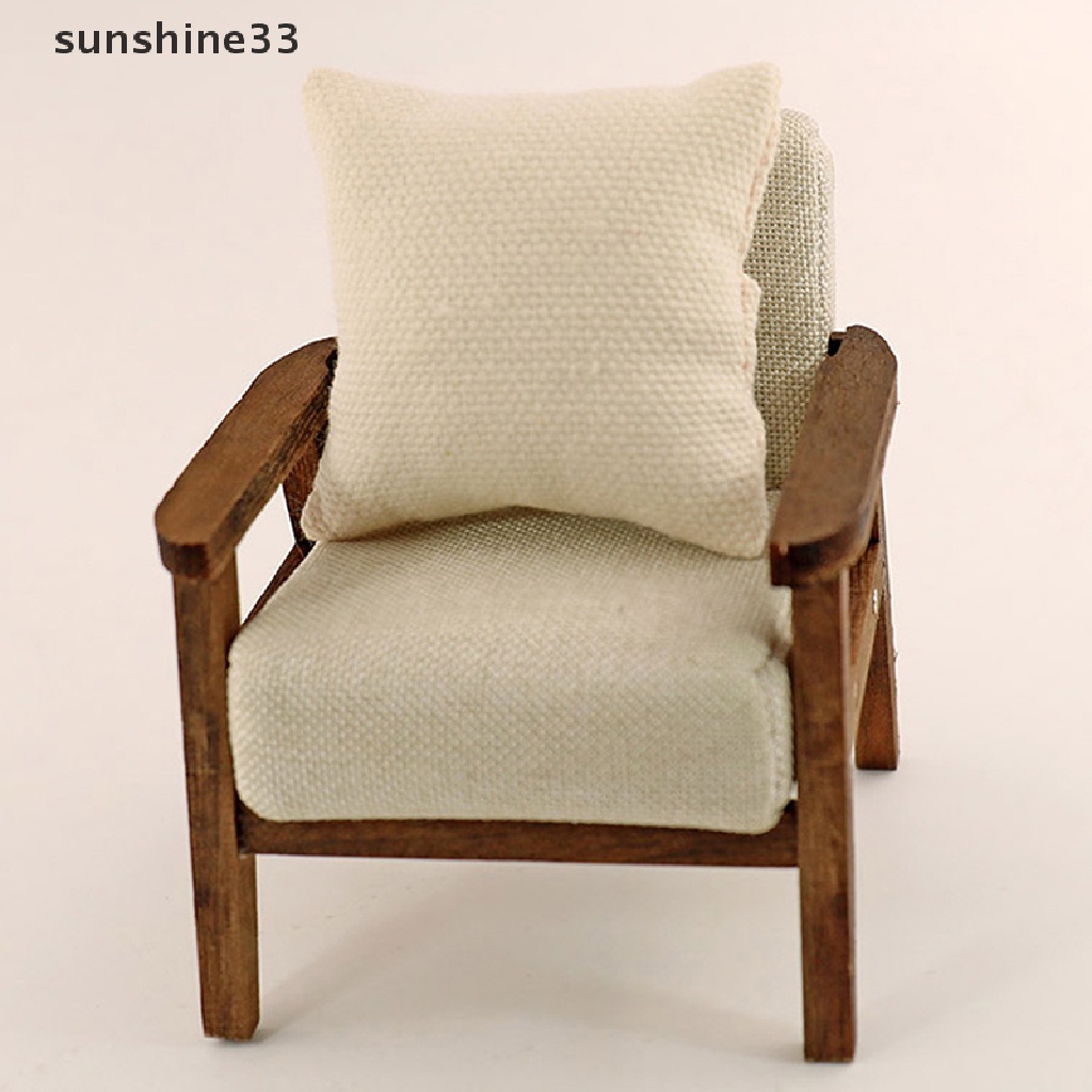 Bộ 2 Gối sofa Trang Trí Nhà Búp Bê Tỉ Lệ 1 / 12