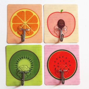 Móc dán tường siêu dính in hình 3D Độc Đáo