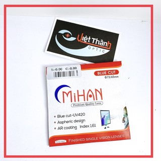 Tròng kính cao cấp Blue cut cận loạn viễn cắt ánh sáng xanh