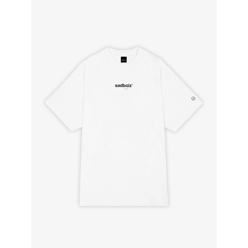 Áo thun Sadboiz Lowkey Tee màu trắng unisex nam nữ form rộng tay lỡ 40kg đến 90kg vải cotton dày mịn full tag AL208