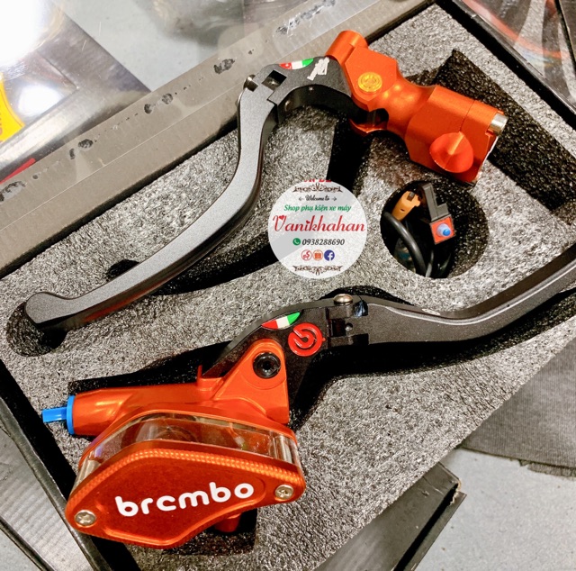 Tay thắng brembo bình dầu liền