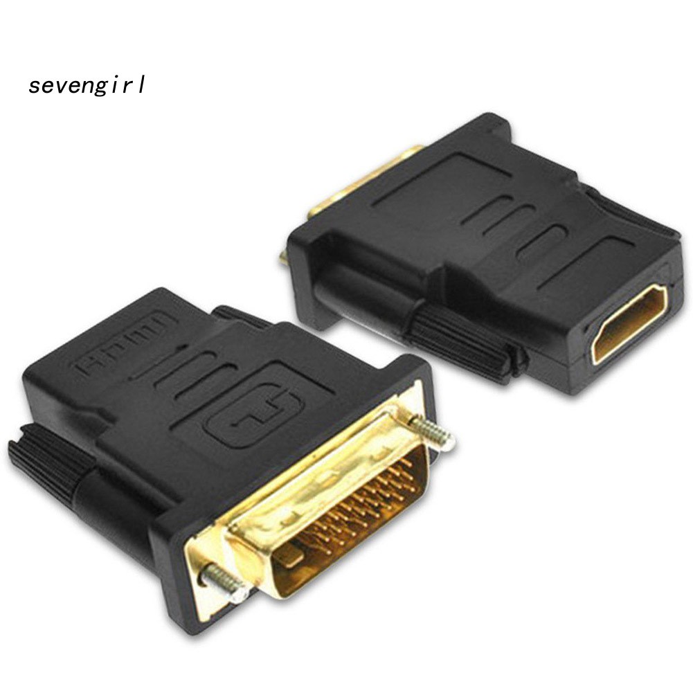 Đầu Nối Chuyển Đổi Âm Thanh Cho Donjiey Dvi-D Dual Link 24 + 1 Male Sang Hdmi Female