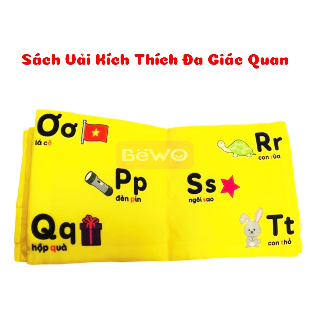 Sách Vải Tập Đánh Vần Tiếng Việt Kích Thích Thị Giác, Phát Triển Đa Giác Quan