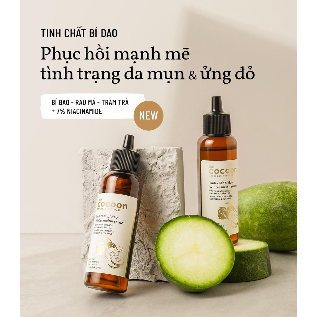 Tinh Chất Bí Đao Sạch Mụn, Mờ Thâm Cocoon 70ml