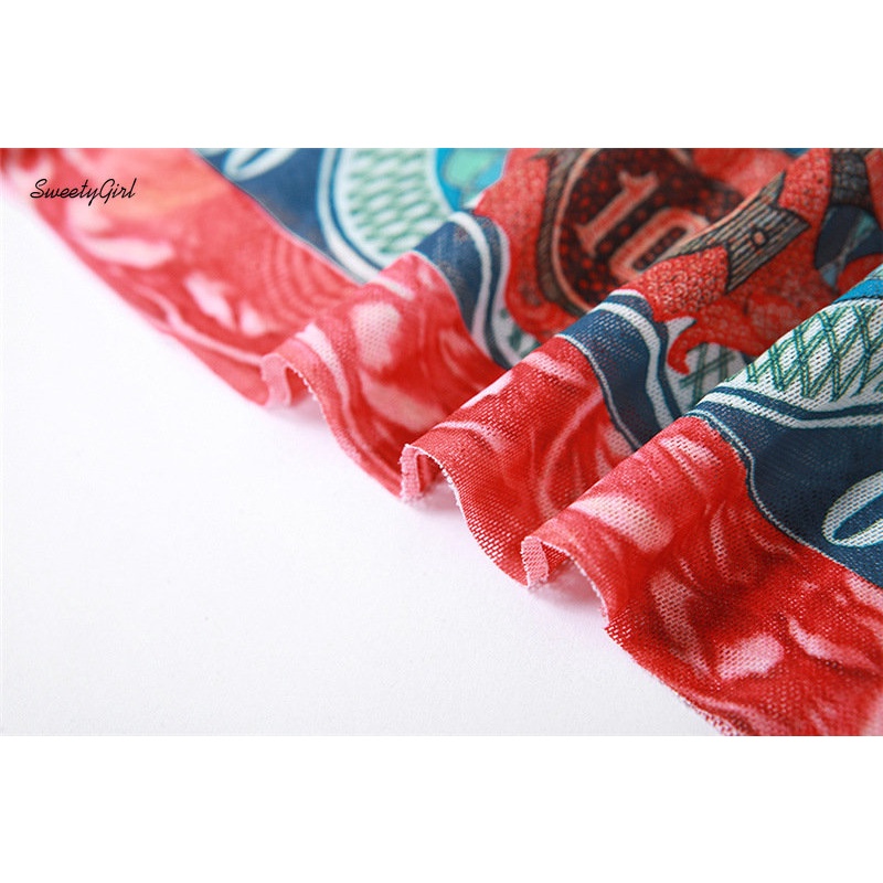 Áo Thun Ôm Tay Dài Cổ Tròn In Họa Tiết Nhiều Màu Sắc Thời Trang 2022 Quyến Rũ Dễ Phối Đồ Cho Nữ