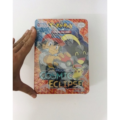 Thẻ bài pokemon hộp sắt 100 Lá