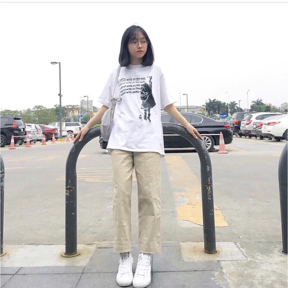 Quần kaki baggy kiểu ống suông mềm mịn siêu hot | BigBuy360 - bigbuy360.vn