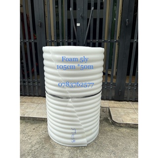 Cuộn 5ly - 50 mét khổ 105cm Xốp Pe Foam gói hàng (5mm/5 ly) gói hàng dễ vỡ