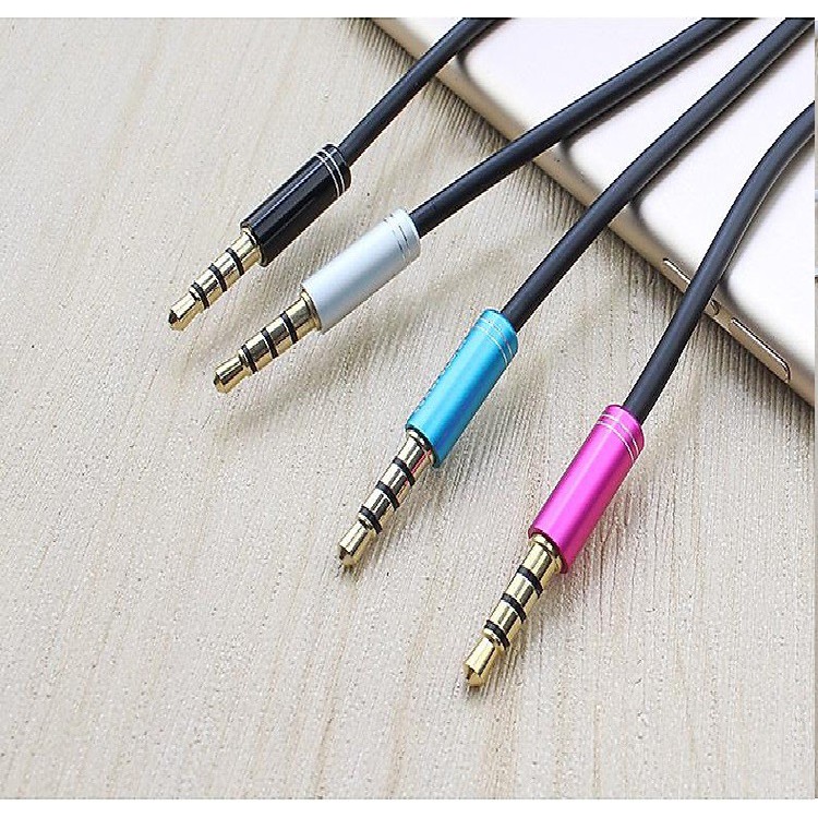 Dây chia từ 3.5 ra 1 tai nghe và 1 mic 4 khấc loại tốt mạ vàng chất lượng cao chuyên dụng cho live Stream