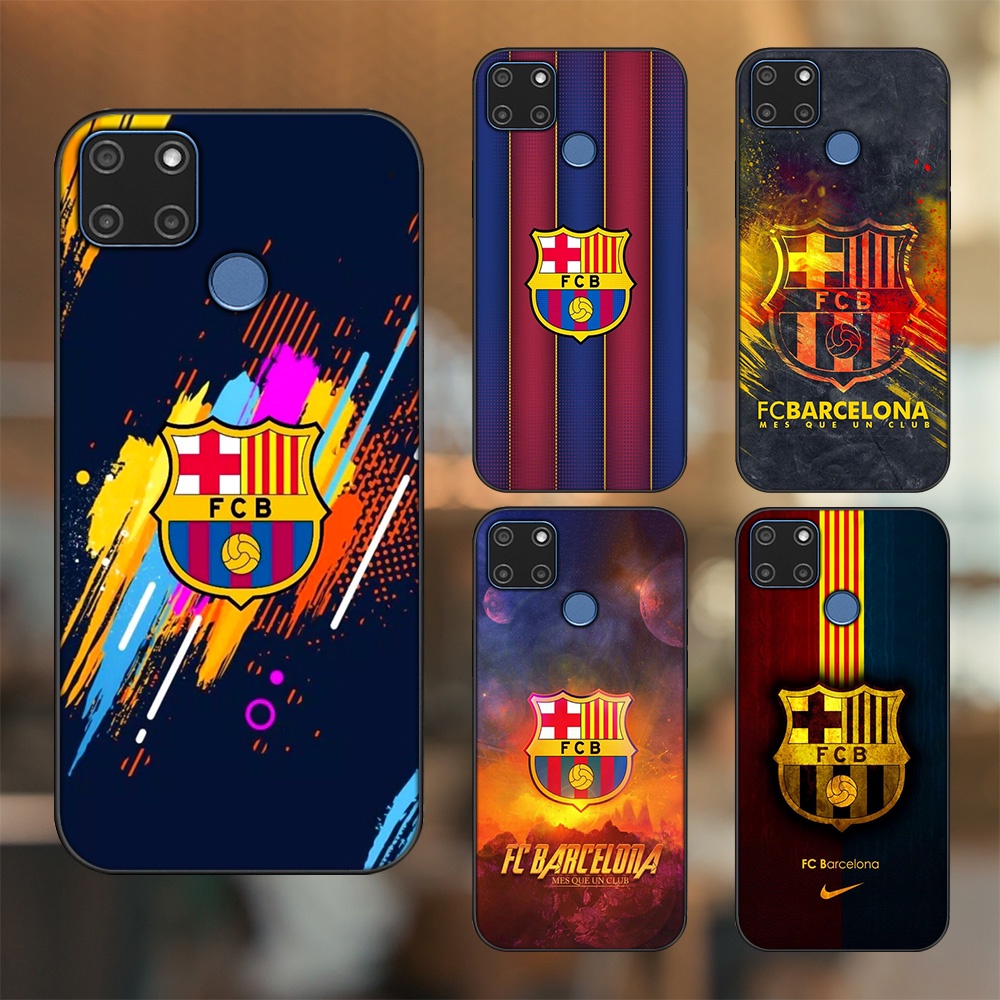 Ốp lưng Realme C12, C21Y viền đen in hình Barcelona Barca