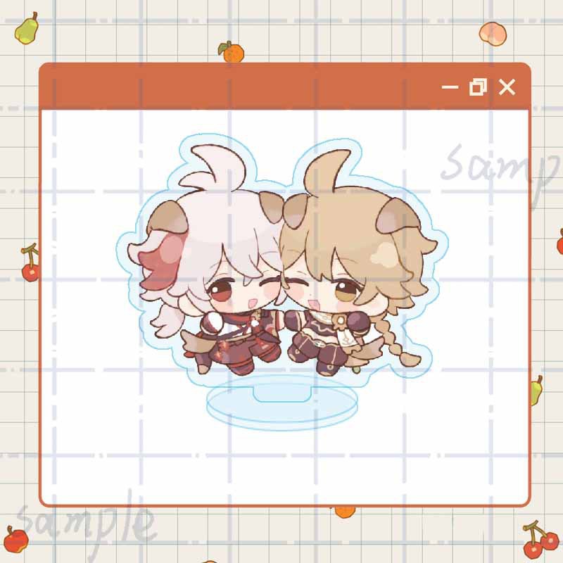 (CHIBI COUPLE) Standee Genshin Impact tượng acrylic standee game mica chibi trang trí trưng bày