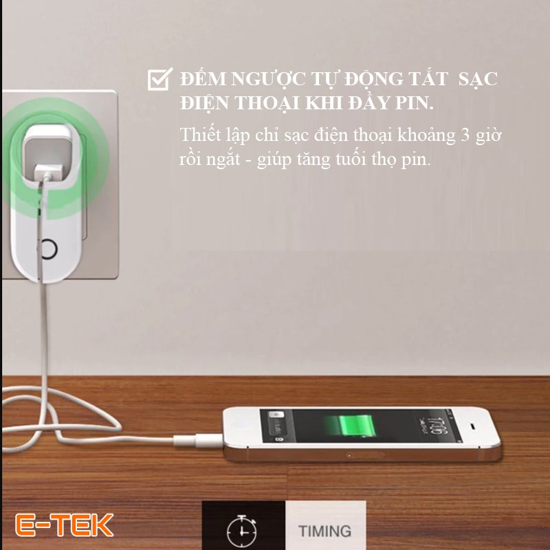 Ổ cắm wifi thông minh SONOFF S20, chuẩn EU, chính hãng, bảo hành 12 tháng – e-tek.vn