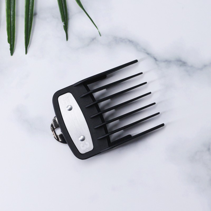 Ubeator Bộ Tông Đơ Cắt Tóc 8 Kích Thước Có Lược Màu Đen Tiện Dụng
