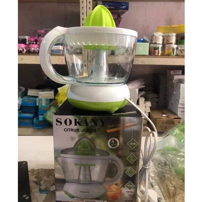 Máy Vắt Cam Sokany Cao Cấp Cắm Điện Máy Ép Nước Cam 2 Chiều Tự Động Siêu Tiện Lợi