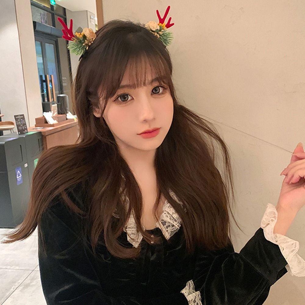 Kẹp Tóc Hình Cây Nấm Giáng Sinh Phong Cách Hàn Quốc Độc Đáo