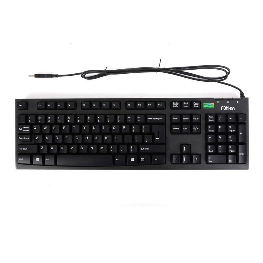 Bàn phím máy tính Fuhlen L411 - Bàn phím máy tính có dây Usb Fuhlen - BH 24T chính hãng